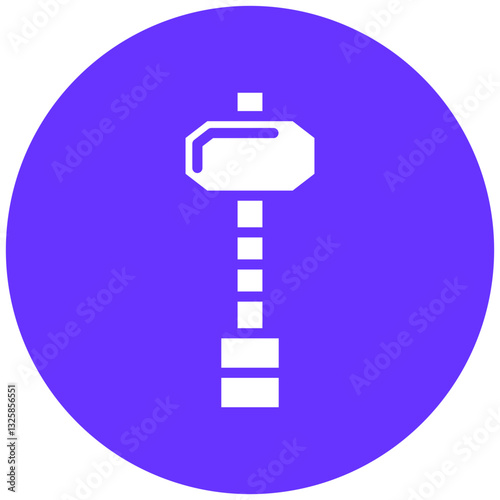 Sledgehammer Vector Design Icon Style