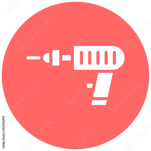 Pneumatic Drill Vector Design Icon Style