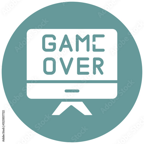 Game Over Vector Design Icon Style