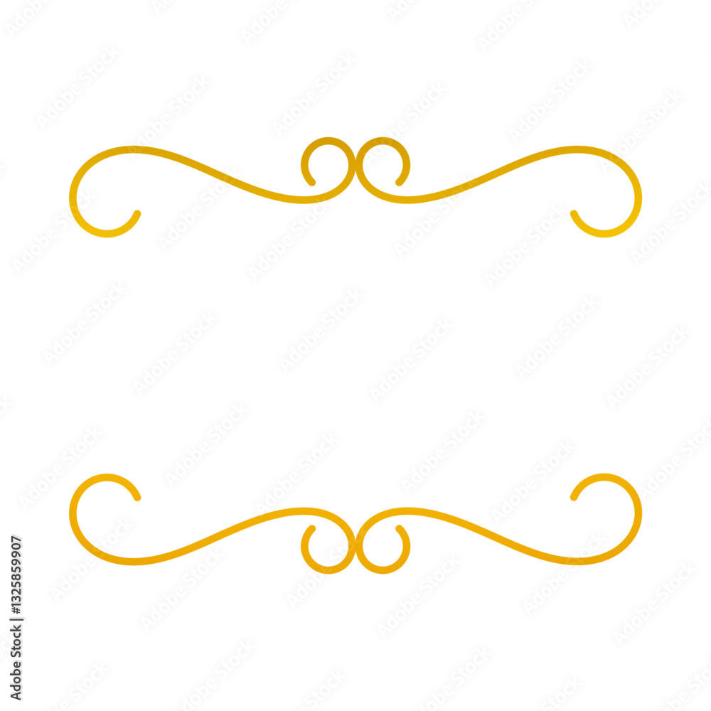 Gold ornamental text frame Gold ornamental text frame
