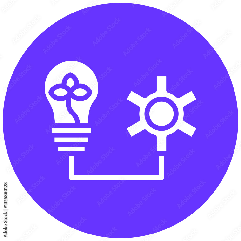 Obraz premium Sustainable Energy Vector Design Icon Style
