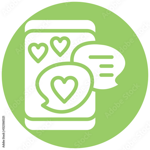 Love Chatroom Vector Design Icon Style