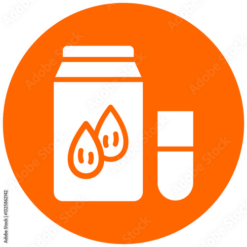 Almond Milk Vector Design Icon Style
