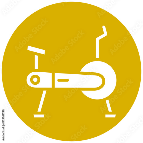 Exercise Bike Vector Design Icon Style