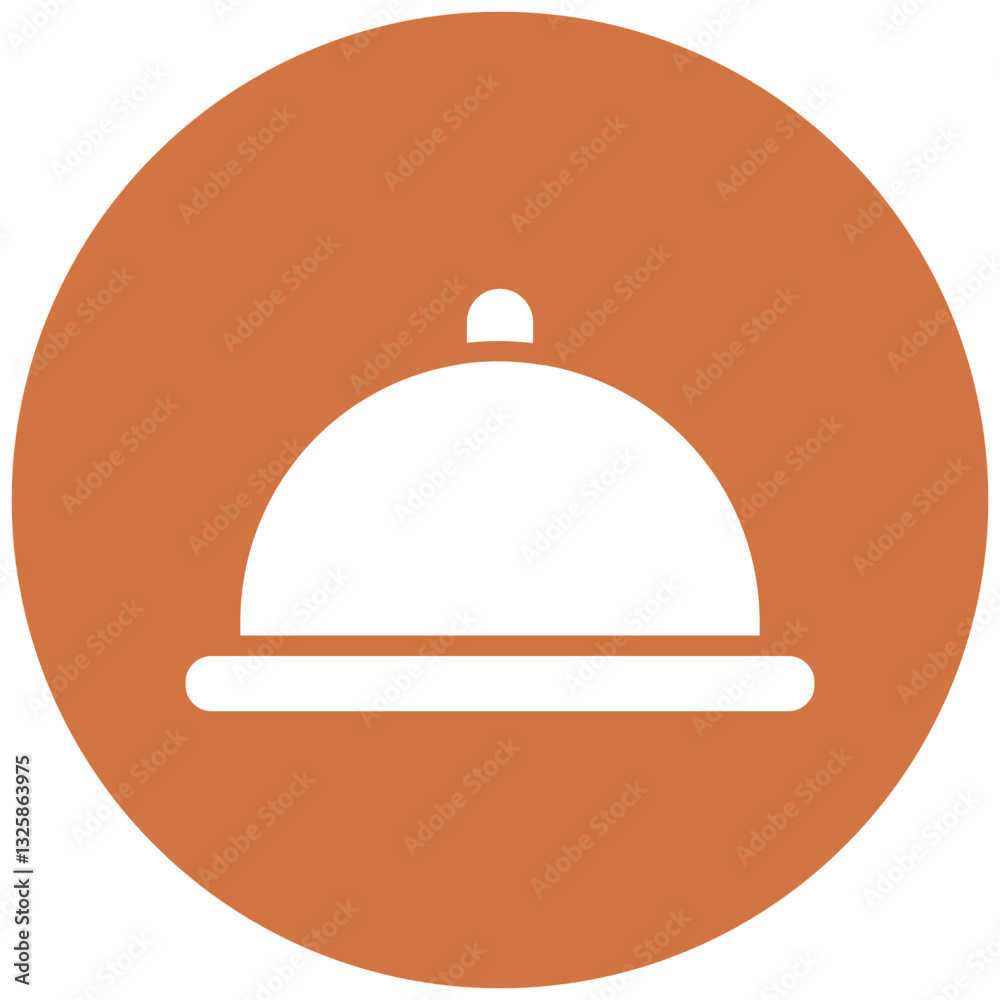 Fototapeta premium Vector Design Platter Icon Style