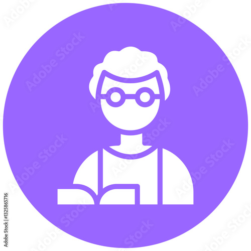 Vector Design Professor Icon Style