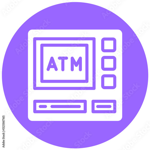 Vector Design ATM Icon Style