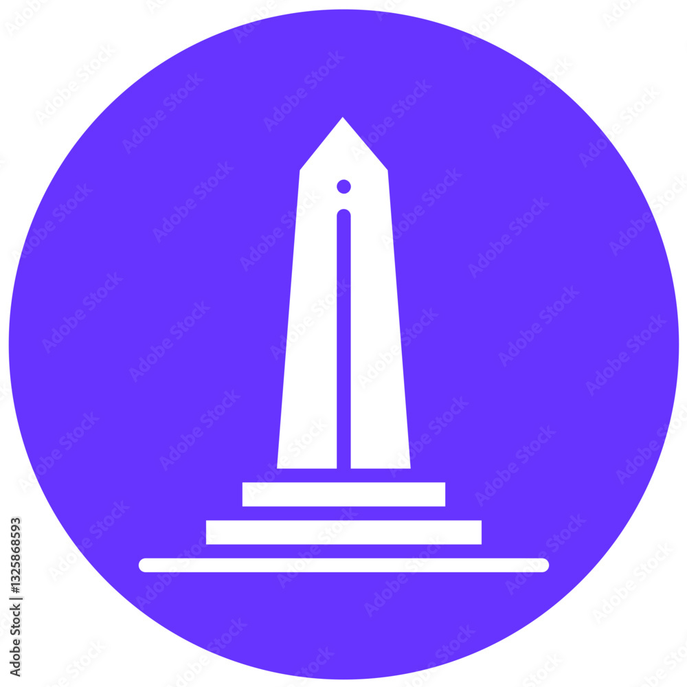 Vector Design Obelisk Icon Style Vector Design Obelisk Icon Style