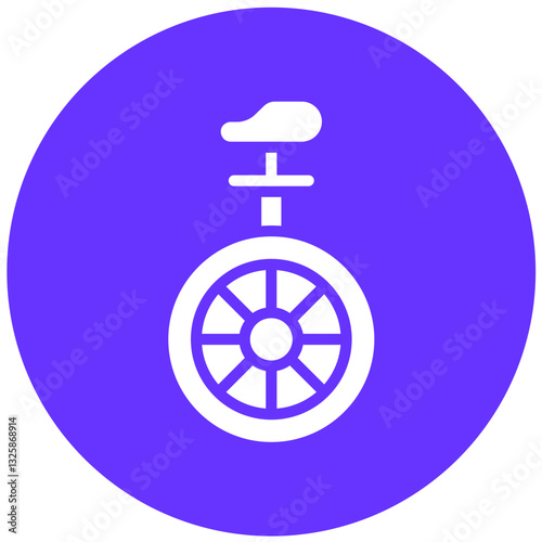 Vector Design Monocycle Icon Style