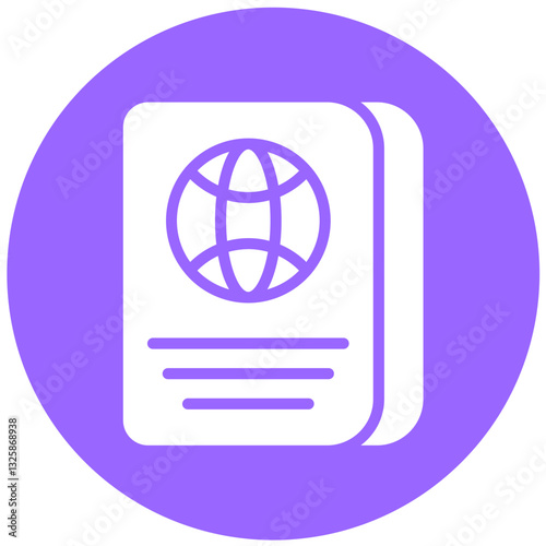 Vector Design Passport Icon Style