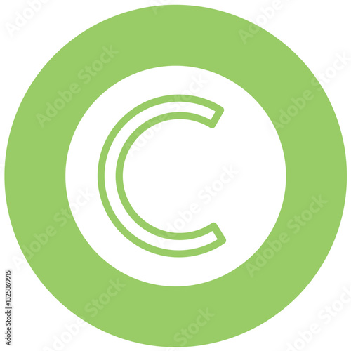 Vector Design Copyright Icon Style