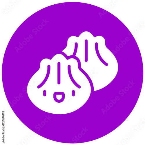 Vector Design Dumplings Icon Style