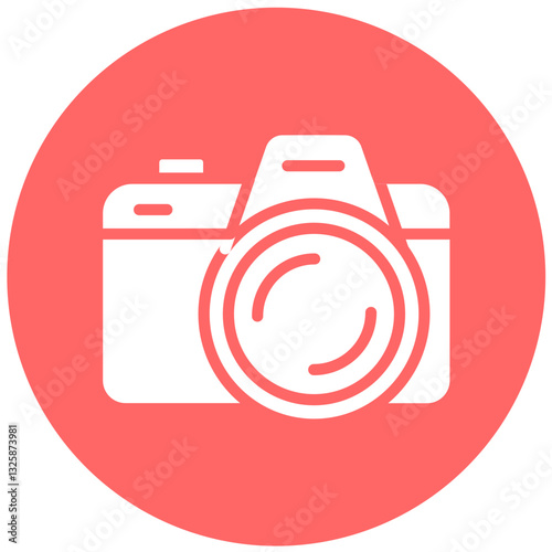 Vector Design Dslr Camera Icon Style