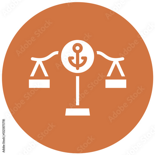 Vector Design Maritime Law Icon Style