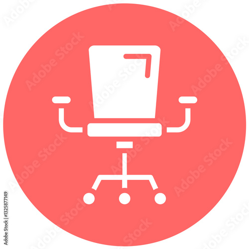 Vector Design Office Chair Icon Style
