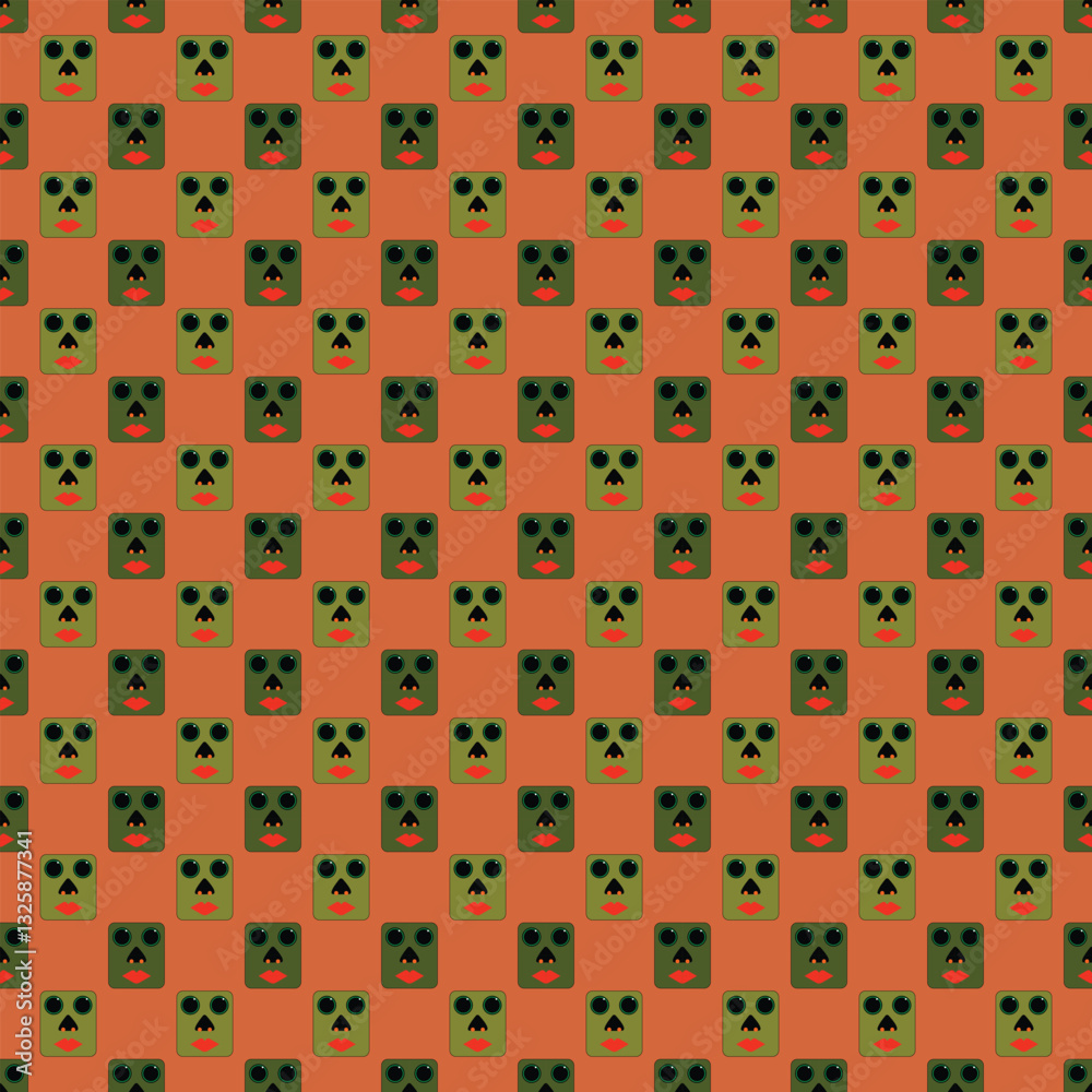 Fototapeta premium Abstract Vector Seamless Pattern Digital Paper – Modern Geometric Background, Repeating Decorative Design, Stylish Graphic Texture for Scrapbooking, Printing, and Web Design