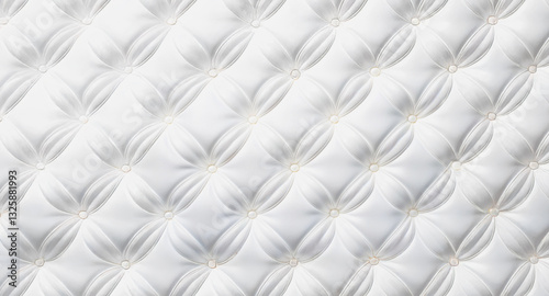 白いリッチな輝きを放つキルティング生地