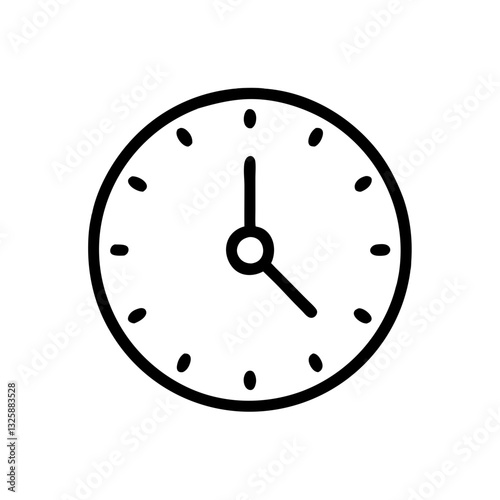 wall clock isolated on white