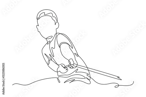children playing of tug of war. Preschool children running, play games, catch up, have fun, learn nature, read book on walk. Summer activities outdoor. Flat vector illustration