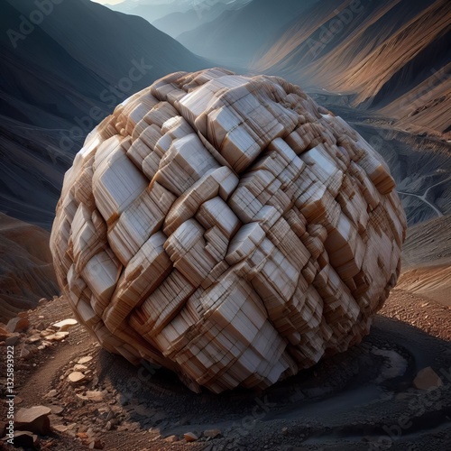 A massive body dominated by plagioclase feldspar that crystalliz