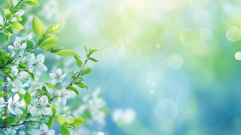 Radiant spring backdrop illuminated by sunshine. Radiant spring backdrop illuminated by sunshine.