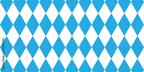 Bavarian Oktoberfest seamless pattern with blue and white rhombus Flag of Bavaria Oktoberfest blue, black, Pink, checkered background Wallpaper Vector old diamonds background with cracks and dustEPS10