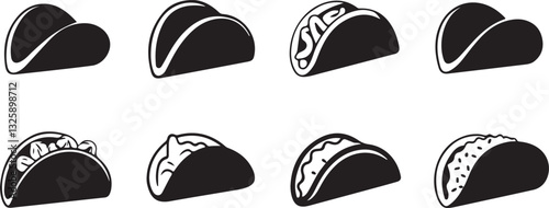 Nachos icon silhouette