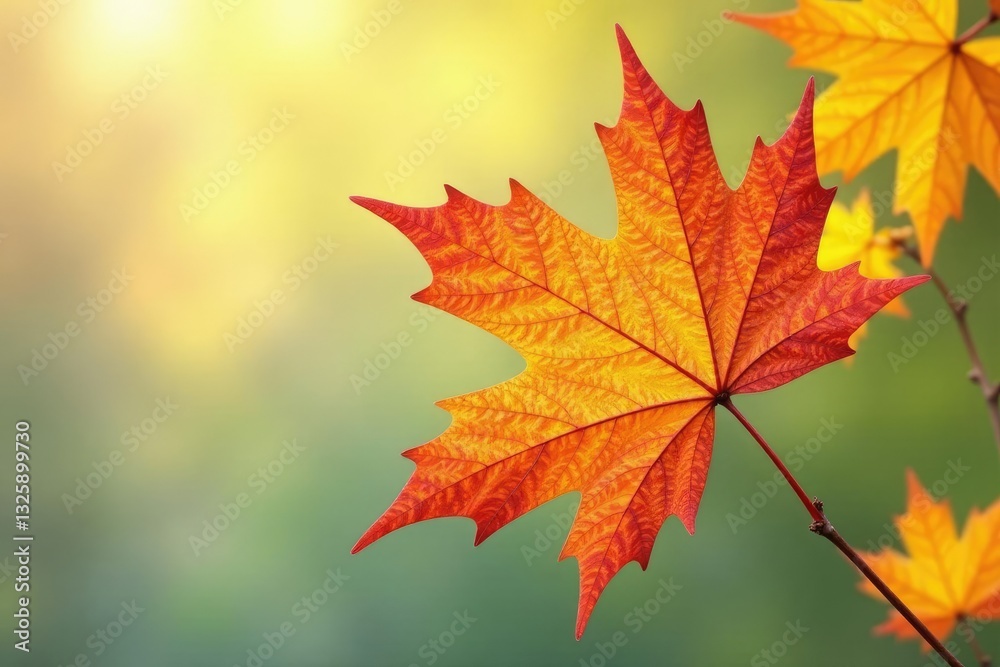 Single leaf of maple tree isolated on white background, botanical, deciduous plants, nature scenery Single leaf of maple tree isolated on white background, botanical, deciduous plants, nature scenery