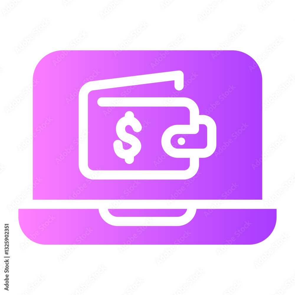 online payment Gradient icon online payment Gradient icon