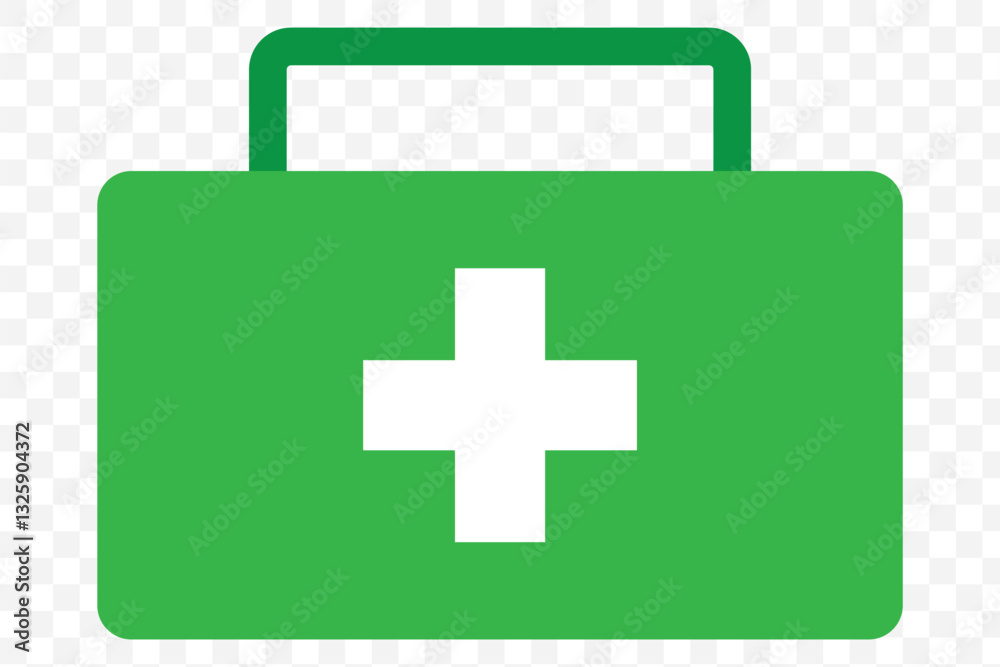 Obraz premium Set vector medical bag icon. first aid kit symbol template design illustration. First Aid Kit Icon Element For Design. EPS 10.