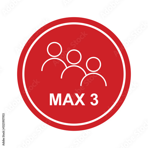 max 3 people sign