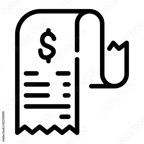 bill Line Icon