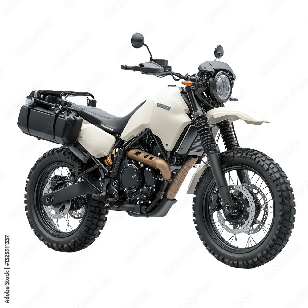 Dual-Sport Adventure Bike Isolated on White Background.PNG Dual-Sport Adventure Bike Isolated on White Background.PNG