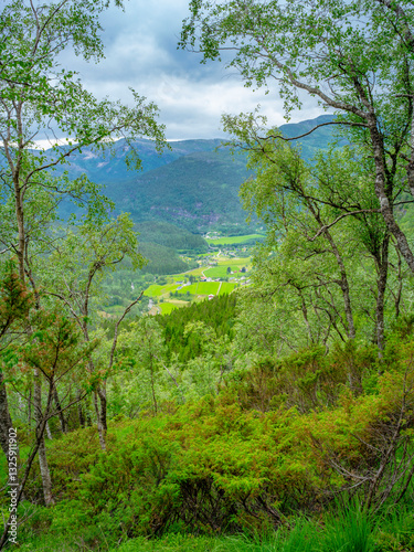 Obraz na płótnie Naturparadies Eidslandet in Norwegen w salonie