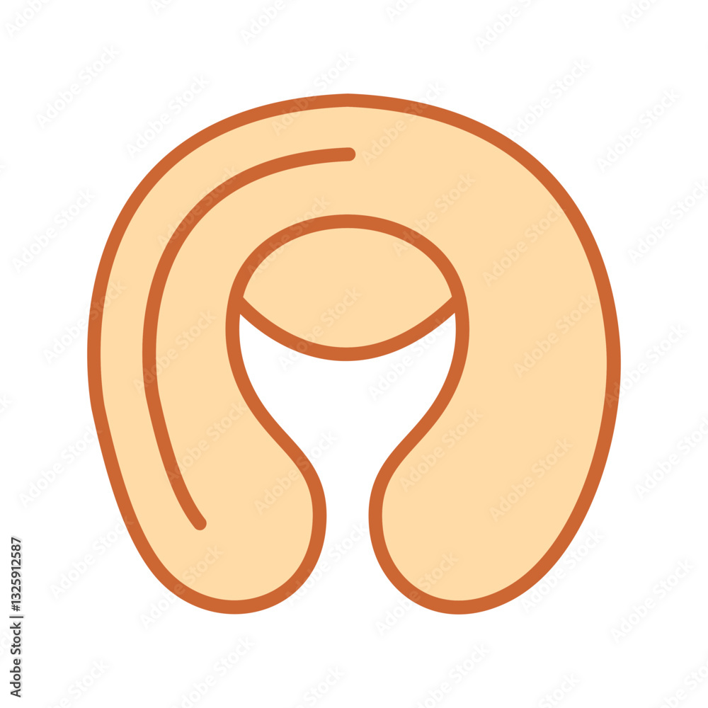 Inflatable pillow Vector Icon Inflatable pillow Vector Icon