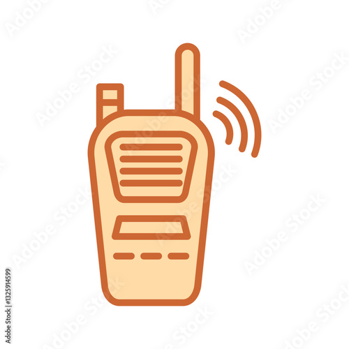 Hand crank radio Vector Icon