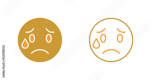 Crying Face Icon Design