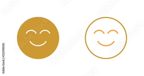 Smiling Face with Smiling Eyes Icon Design
