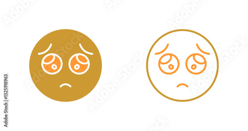 Pleading Face Icon Design