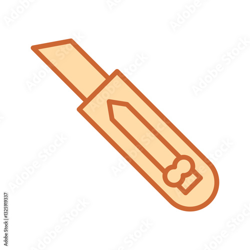 Utility knife Vector Icon