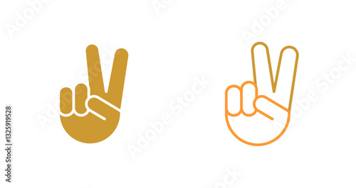 Victory Hand Icon Design