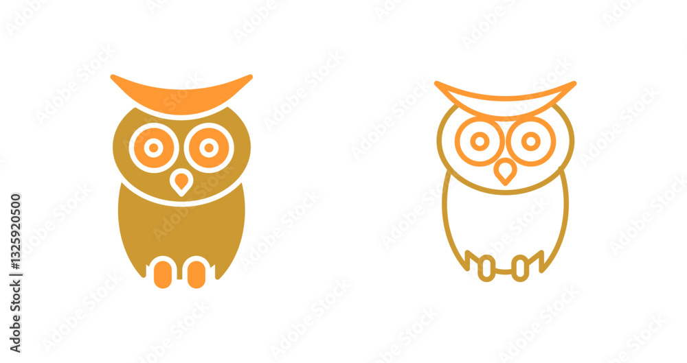 Owl Icon Design Owl Icon Design