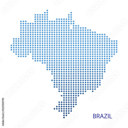 map brazil dotted