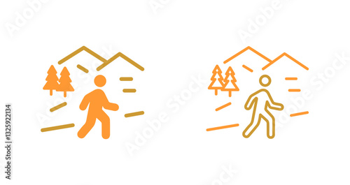 Nature Walk Icon Design