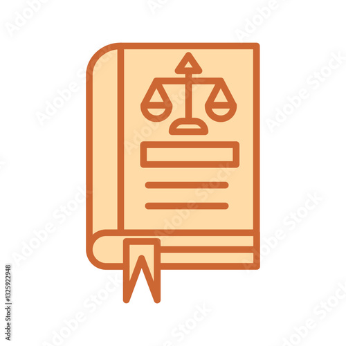 Law Book Vector Icon