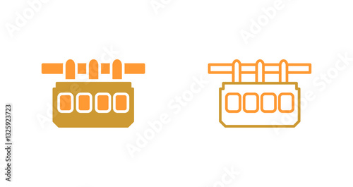 Suspension Railway Icon Design