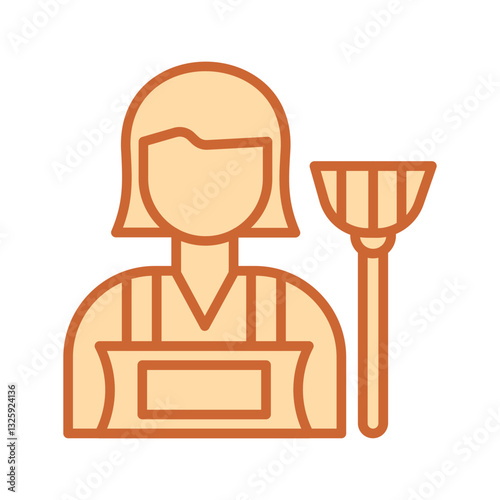 Housekeeper Vector Icon
