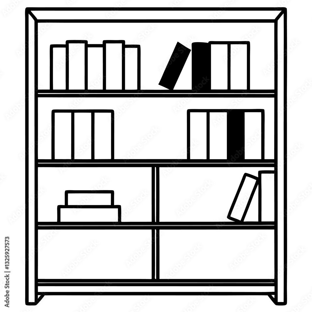 bookshelf with books
