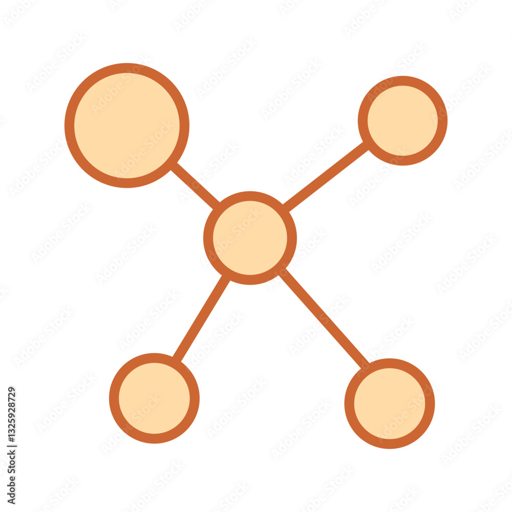Network Topology Vector Icon Network Topology Vector Icon