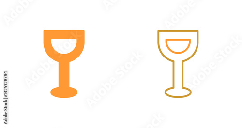 Wine Glassware Icon Design